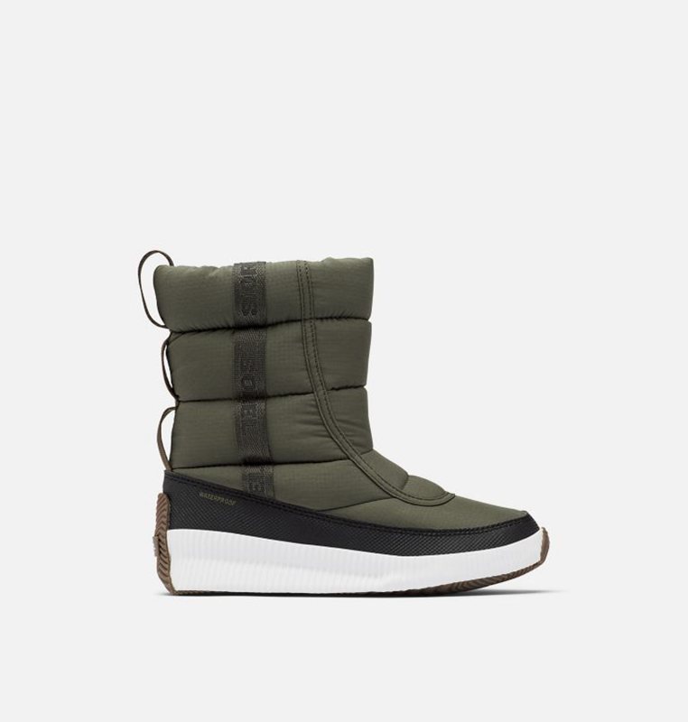 Botas Nieve Sorel Mujer - Out N About™ Puffy Mid Bajas Verde Oscuro - 76309-VNBO